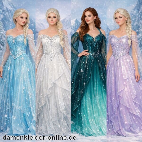 Eiskönigin Kleid Damen