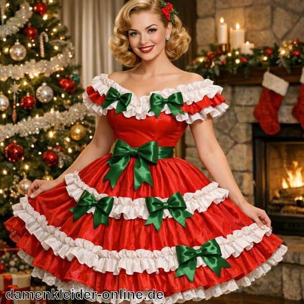 Weihnachtskleid 50er jahre