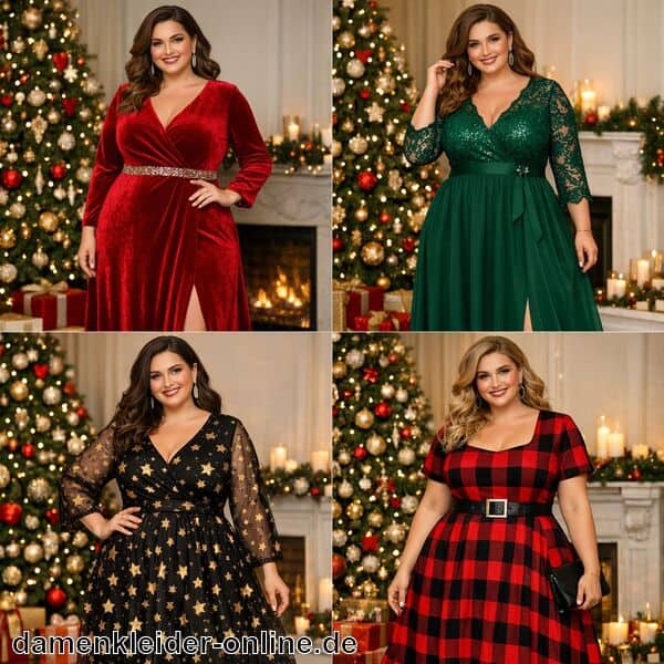 Weihnachtskleid Plus Size