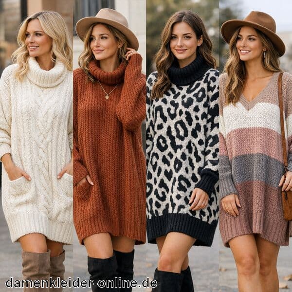 Oversize Strickkleid Damen