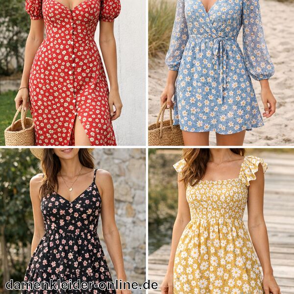 Kleid mit kleinen Blümchen