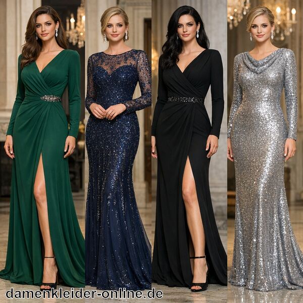 Abendkleid Langarm
