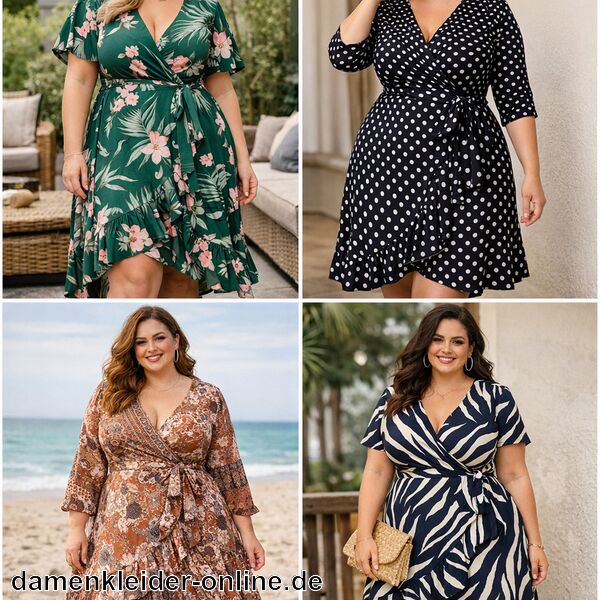 Wickelkleid plus Size
