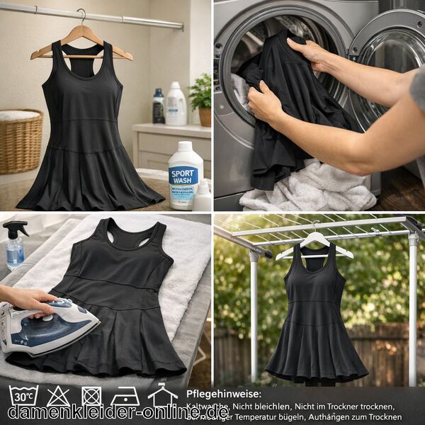 Tenniskleid Schwarz