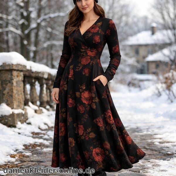Langarm Kleid Winter