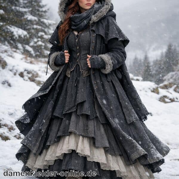 Langes Winterkleid