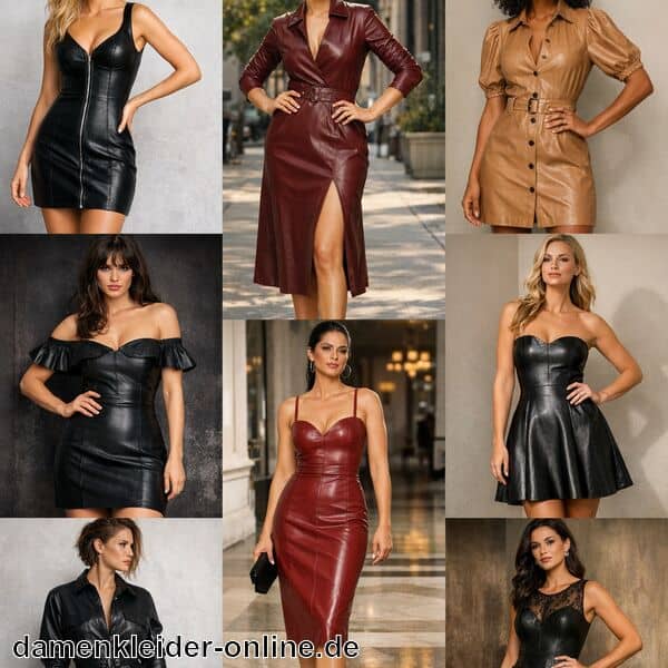 Lederkleid Damen