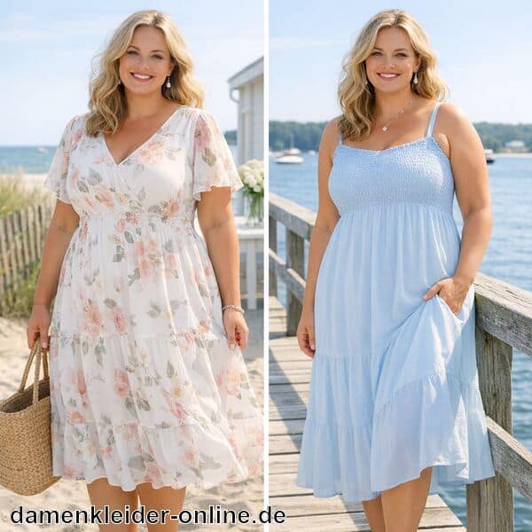 Luftige Sommerkleider für Mollige