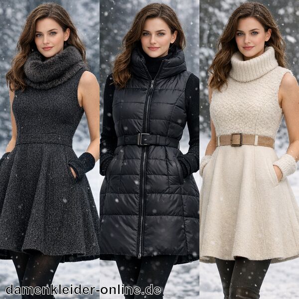 Winterkleid ohne Ärmel