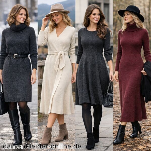 Wollkleid Damen Winter