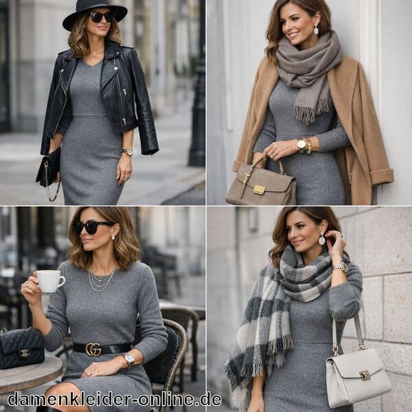 Wollkleid Grau