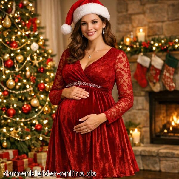 Umstands Weihnachtskleid