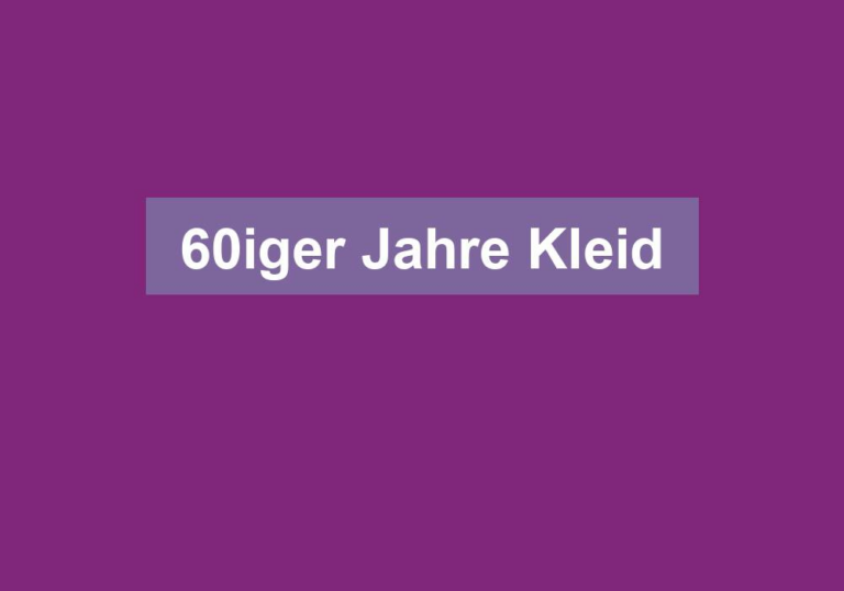 60iger Jahre Kleid