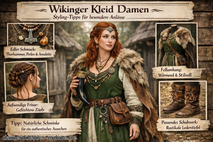 Styling-Tipps für besondere Anlässe - Wikinger Kleid Damen