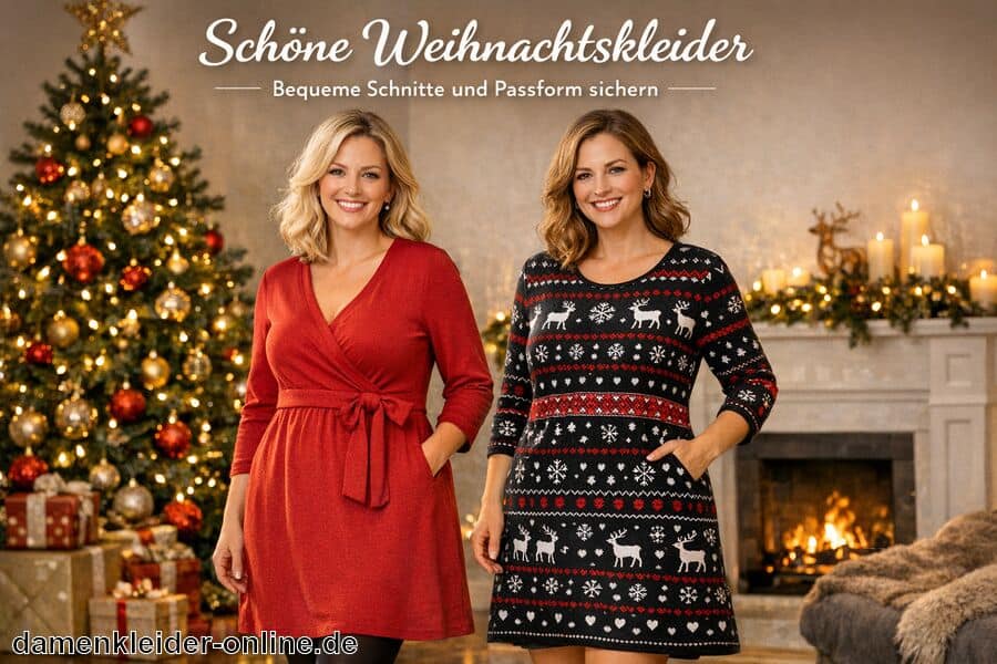 Bequeme Schnitte und Passform sichern - Schöne Weihnachtskleider