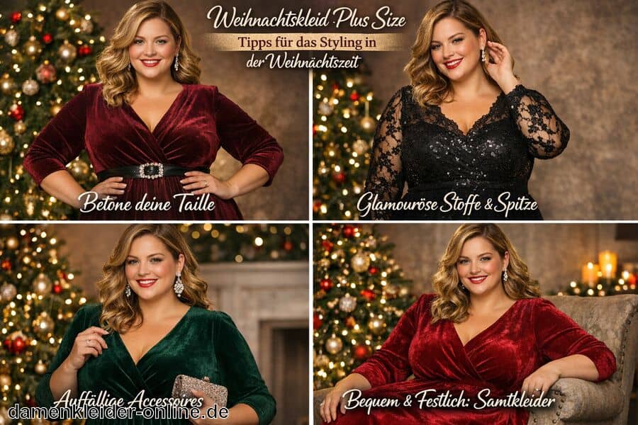 Tipps für das Styling in der Weihnachtszeit - Weihnachtskleid Plus Size