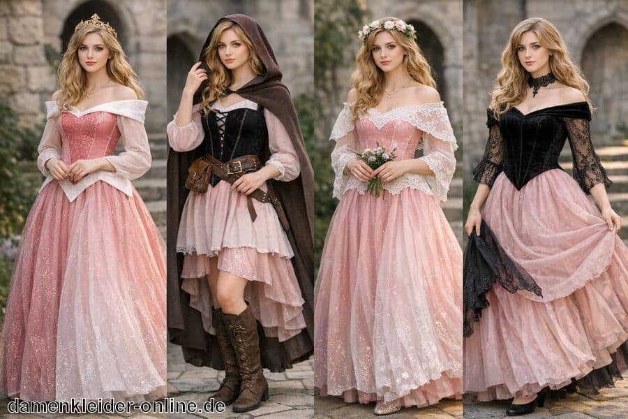 Vielseitiges Design für unterschiedliche Looks - Dornröschen Kleid Damen