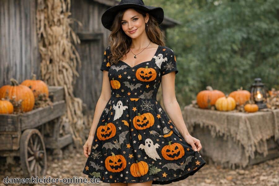 Nachhaltige Materialien erhältlich - Halloween Kleid Damen