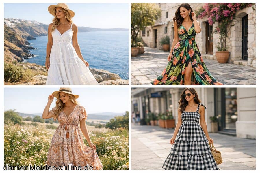 Beliebte Trends und Muster - Maxi Sommerkleider