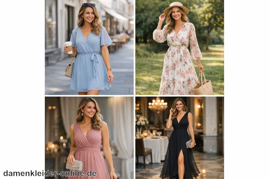 Stylingideen für Alltag und Feierlichkeiten - Chiffon Kleid Damen