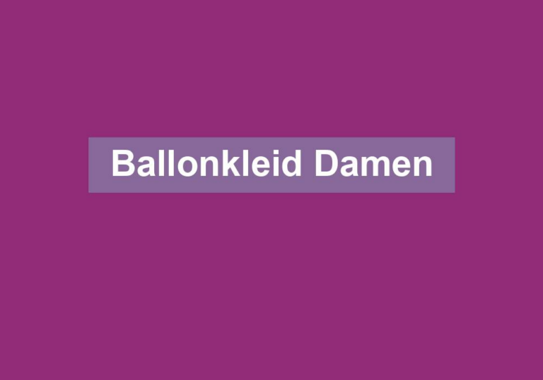 Ballonkleid Damen