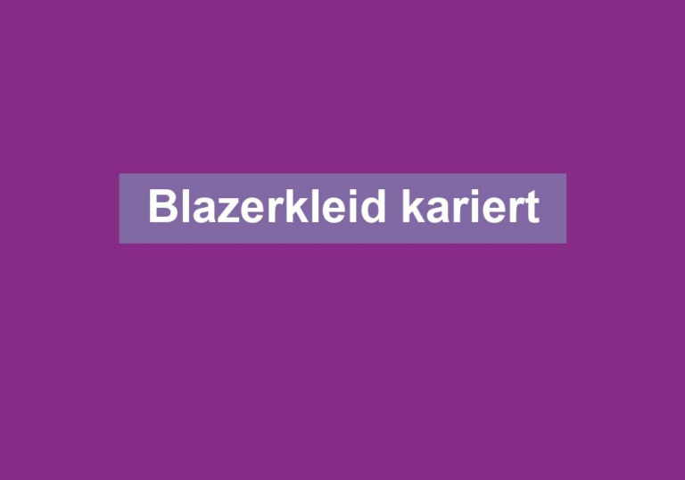 Blazerkleid kariert