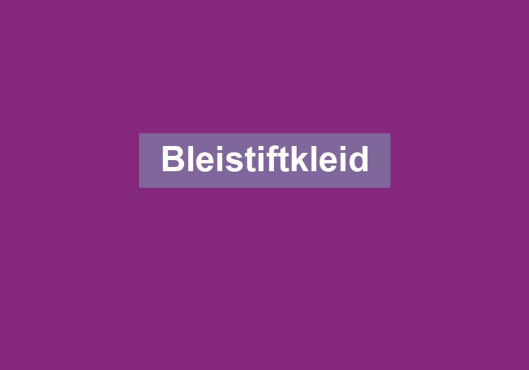 Bleistiftkleid