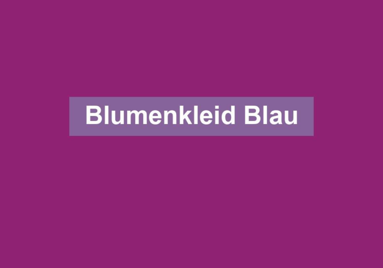 Blumenkleid Blau