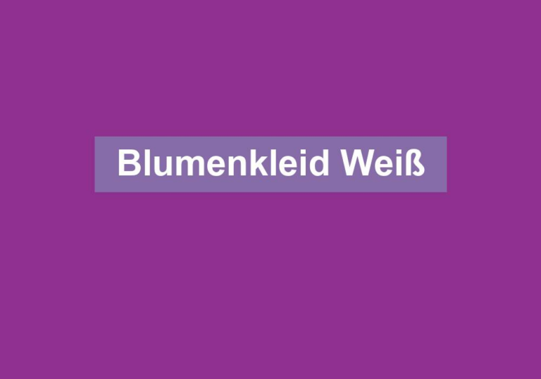 Blumenkleid Weiß