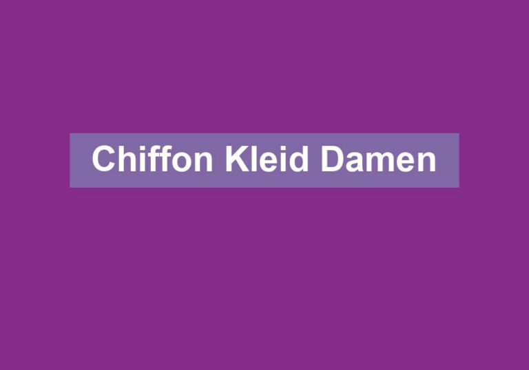 Chiffon Kleid Damen