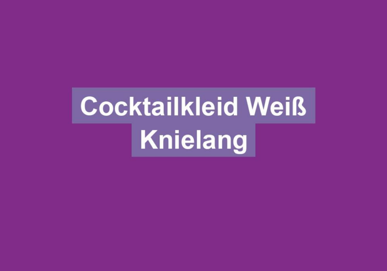 Cocktailkleid Weiß Knielang