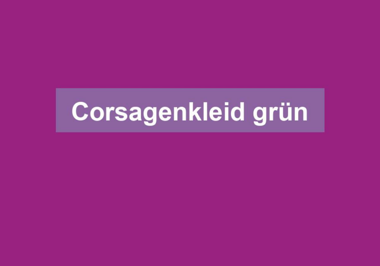 Corsagenkleid grün