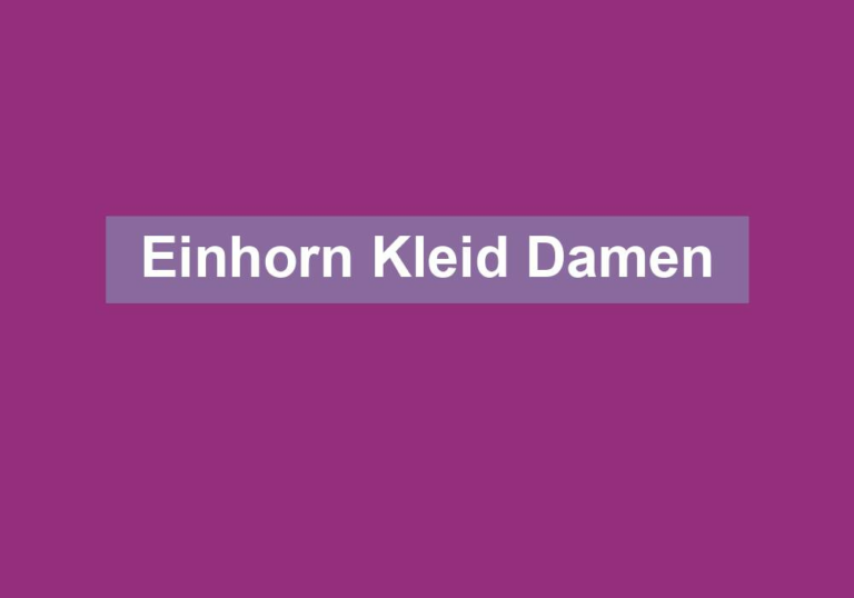 Einhorn Kleid Damen