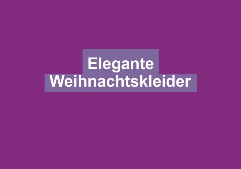Elegante Weihnachtskleider