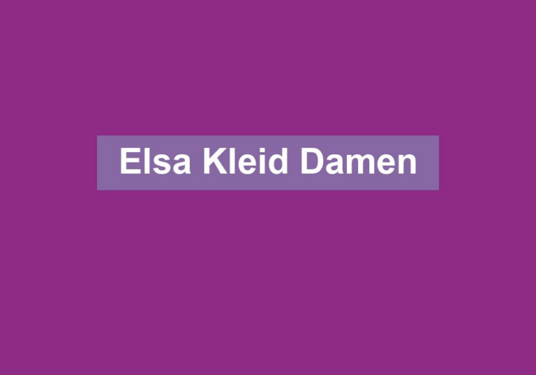 Elsa Kleid Damen