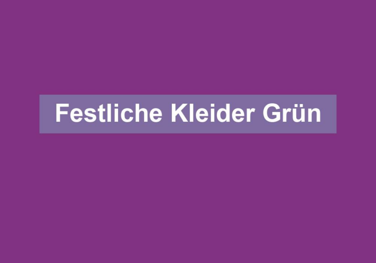Festliche Kleider Grün