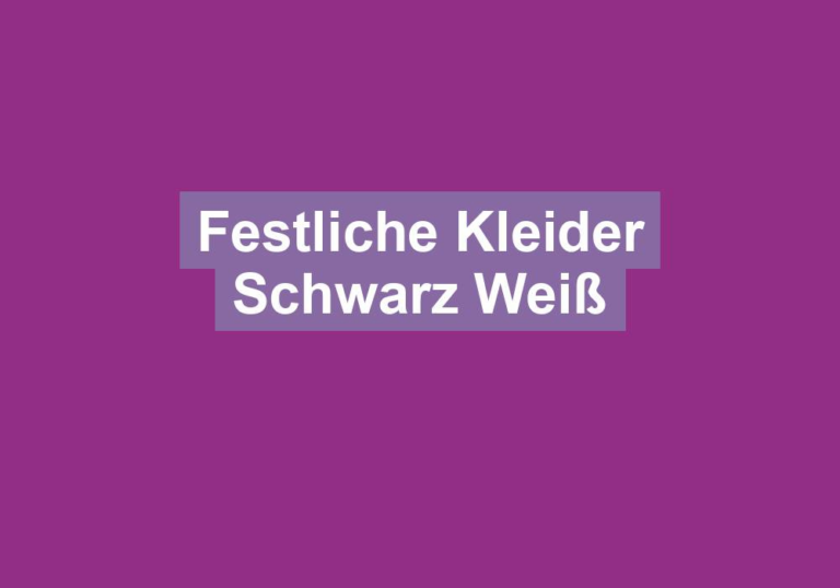 Festliche Kleider Schwarz Weiß