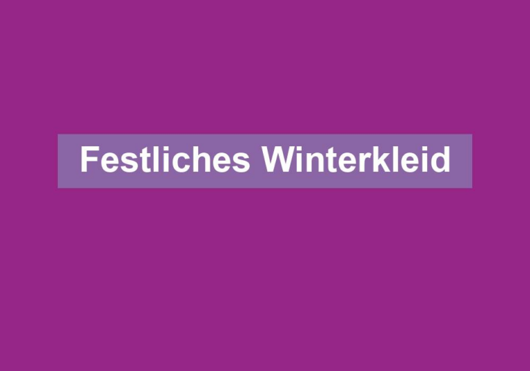 Festliches Winterkleid