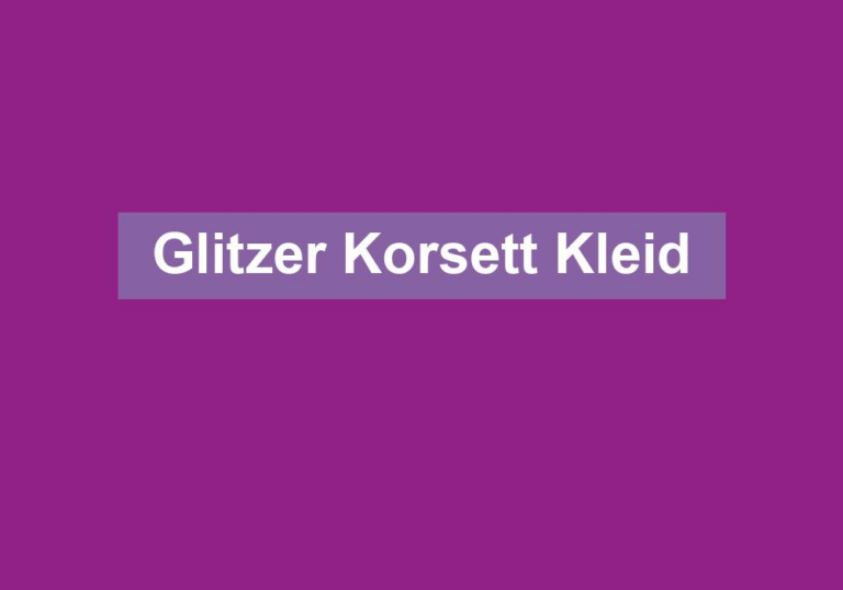 Glitzer Korsett Kleid