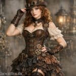 Steampunk Kleid Damen