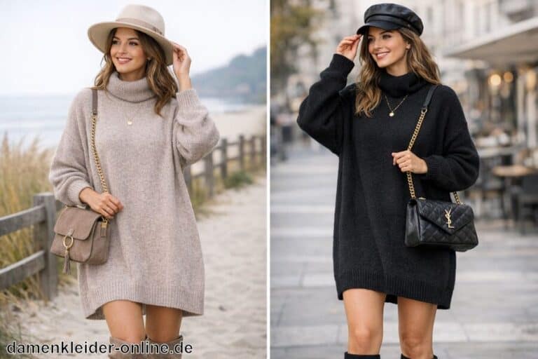 Oversize Pulloverkleid