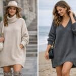 Oversize Strickkleid Damen