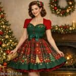 Retro Weihnachtskleid