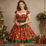 Vintage Weihnachtskleid
