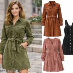 Cord Kleid Damen