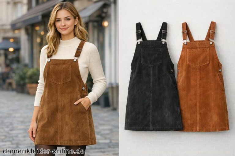 Cord Latzkleid Damen