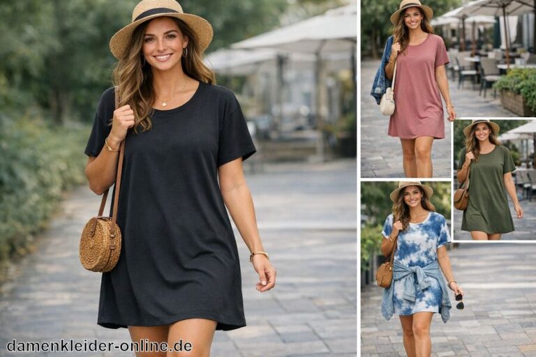 Longshirt Kleid Damen