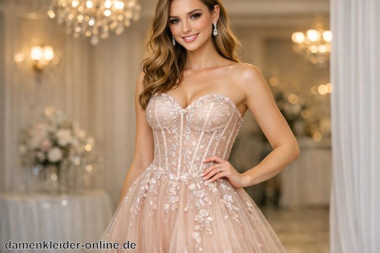 Abschlusskleid mit Korsett