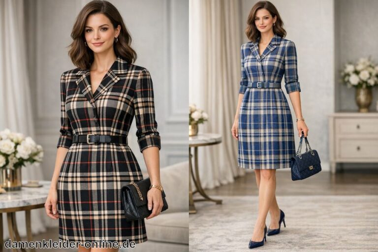 Kleid mit Karomuster Kleid mit Karomuster