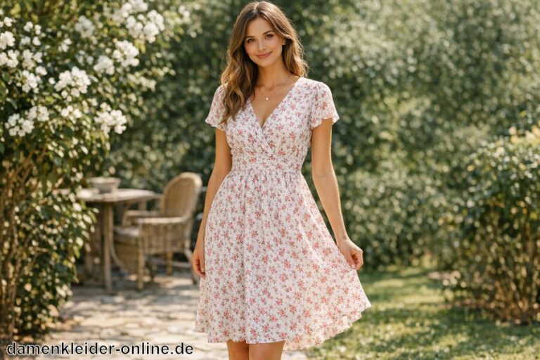 Kleid mit kleinen Blümchen